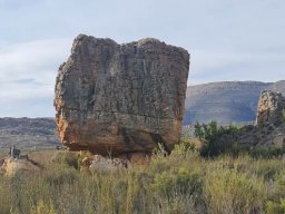 Rock markings resembling code